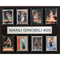 San Antonio Spurs Manu Ginobili 12 x 15 Plaque