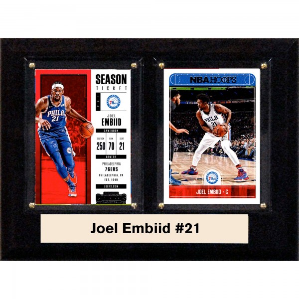 Philadelphia 76ers Joel Embiid 6 x 8 Plaque