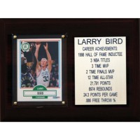 Boston Celtics Larry Bird 6 x 8 Plaque