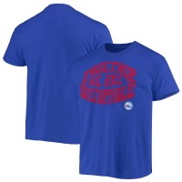 Футболка Philadelphia 76ers Junk Food Positive Message Enzyme Washed - Royal