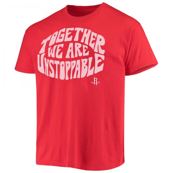 Футболка Houston Rockets Junk Food Positive Message Enzyme Washed - Red