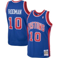 Игровая форма  Dennis Rodman Detroit Pistons Mitchell & Ness 2001/02 Hardwood Classics Swingman - Royal