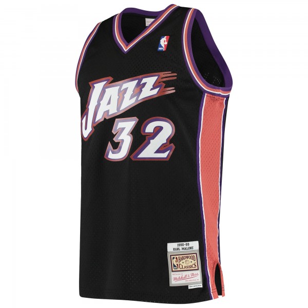 Игровая форма Karl Malone Utah Jazz Mitchell & Ness 1998-99 Hardwood Classics Swingman - Black