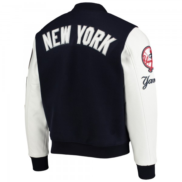 Кофта на молнии New York Yankees Pro Standard Varsity Logo - Navy/White