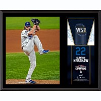 Los Angeles Dodgers Clayton Kershaw Fanatics Authentic 12 x 15 2020 MLB World Series Champions Sublimated Plaque