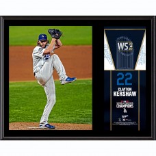 Los Angeles Dodgers Clayton Kershaw Fanatics Authentic 12 x 15 2020 MLB World Series Champions Sublimated Plaque