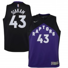 Детская игровая майка Pascal Siakam Toronto Raptors Nike 2020/21 Swingman Black/Purple - Earned Edition