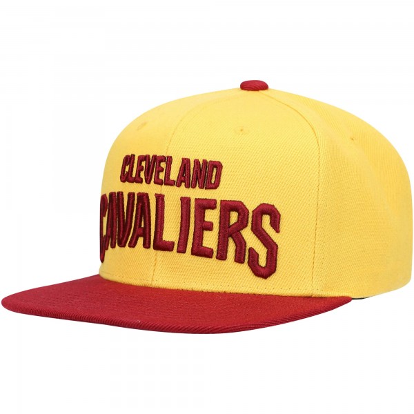 Бейсболка Cleveland Cavaliers Mitchell & Ness Core Basic - Gold - официальный мерч NBA