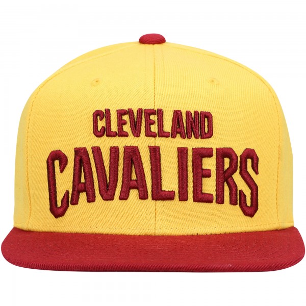 Бейсболка Cleveland Cavaliers Mitchell & Ness Core Basic - Gold - официальный мерч NBA