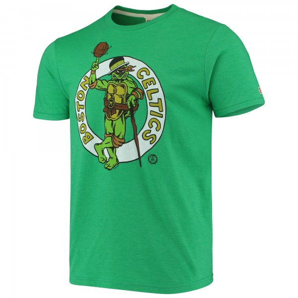 Футболка Boston Celtics Homage NBA x Teenage Mutant Ninja Turtles Tri-Blend - Kelly Green