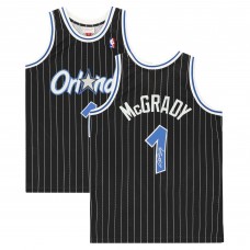 Игровая джерси Autographed Orlando Magic Tracy McGrady Fanatics Authentic Black 2003 Mitchell & Ness Swingman