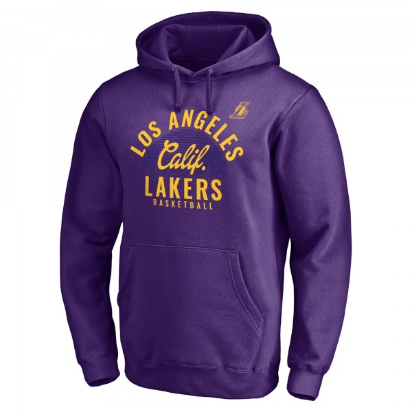 Толстовка Los Angeles Lakers Fanatics Purple Post Up Hometown Collection Fitted