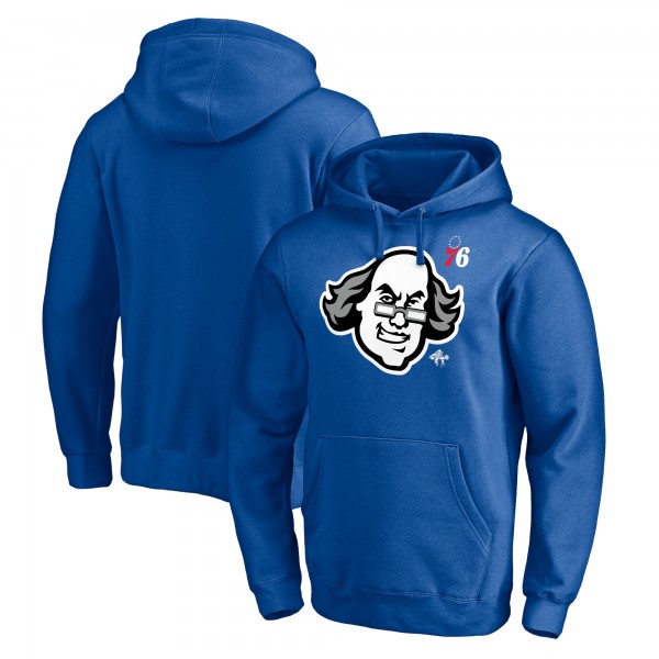Толстовка с капюшоном Philadelphia 76ers Post Up Hometown Collection - Royal - фирменная одежда NBA