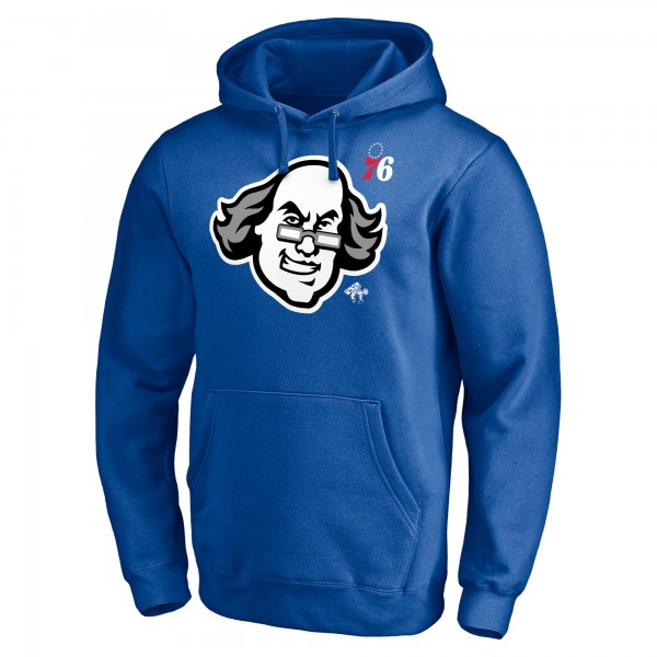Толстовка с капюшоном Philadelphia 76ers Post Up Hometown Collection - Royal - фирменная одежда NBA