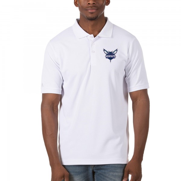 Футболка поло Charlotte Hornets Antigua - White - спортивная одежда НБА