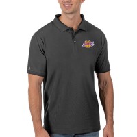 Поло Los Angeles Lakers Antigua Legacy Pique - Gray