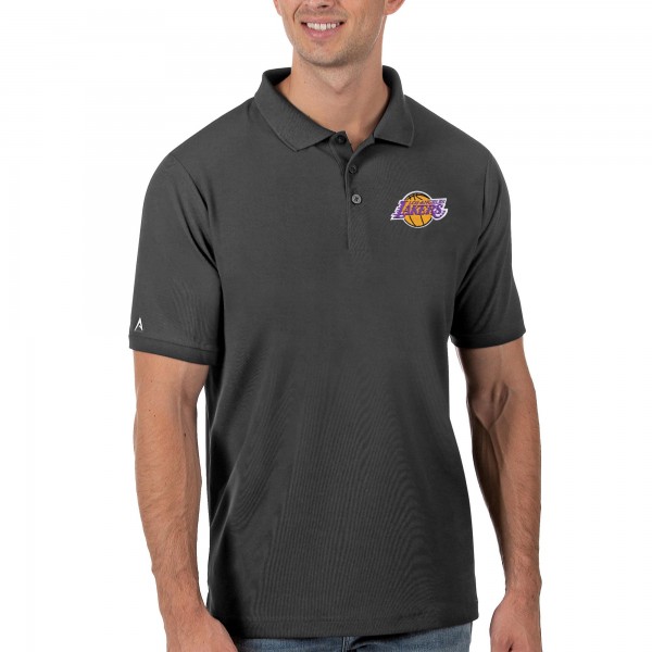 Футболка поло Los Angeles Lakers Antigua - Gray - спортивная одежда НБА