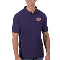 Поло Los Angeles Lakers Antigua Legacy Pique - Purple