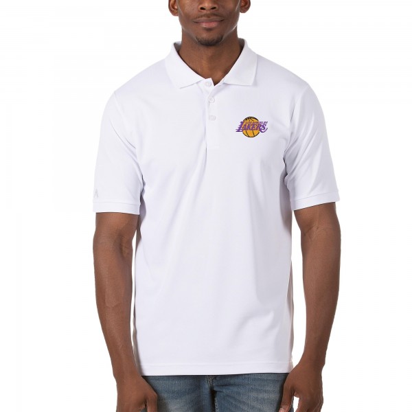 Футболка поло Los Angeles Lakers Antigua - White - спортивная одежда НБА