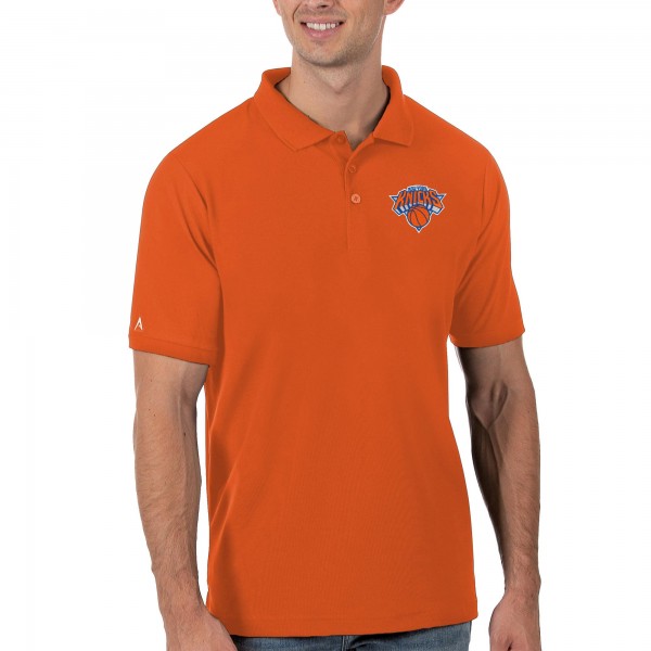 Футболка поло New York Knicks Antigua - Orange - спортивная одежда НБА