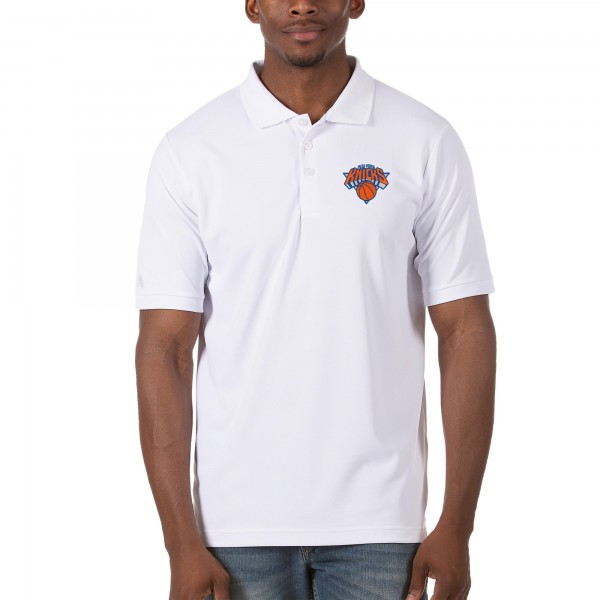 Футболка поло New York Knicks Antigua - White - спортивная одежда НБА