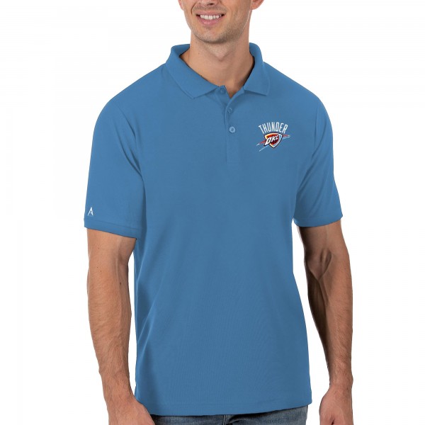Футболка поло Oklahoma City Thunder Antigua - Blue - спортивная одежда НБА