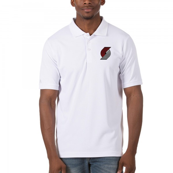 Футболка поло Portland Trail Blazers Antigua - White - спортивная одежда НБА