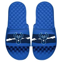 Шлепки Milwaukee Bucks ISlide 2020/21 City Edition Paint Stripe - Royal