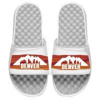 Детские шлепки Denver Nuggets ISlide 2020/21 City Edition Paint Stripe - White