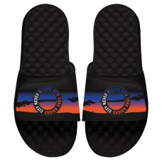 Детские шлепки New York Knicks ISlide 2020/21 City Edition Paint Stripe - Black