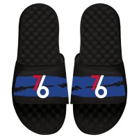 Детские шлепки Philadelphia 76ers ISlide 2020/21 City Edition Paint Stripe - Black