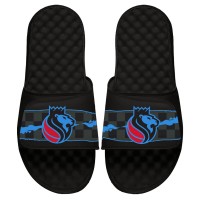 Детские шлепки Sacramento Kings ISlide 2020/21 City Edition Paint Stripe - Black
