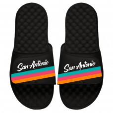 Детские шлепки San Antonio Spurs ISlide 2020/21 City Edition Paint Stripe - Black