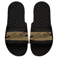 Детские шлепки Toronto Raptors ISlide 2020/21 City Edition Paint Stripe - Black