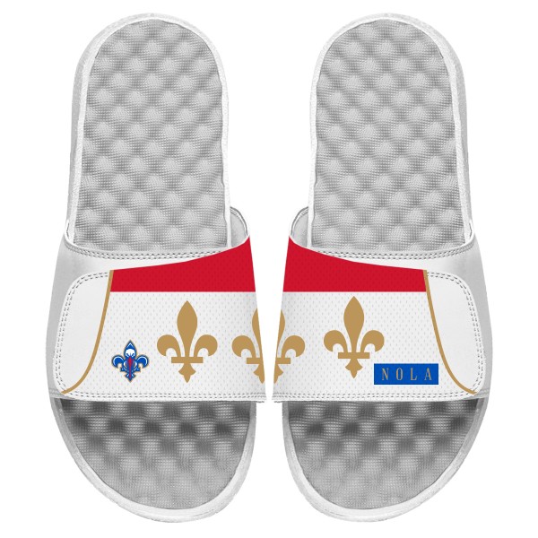 Игровая форма  Шлепки New Orleans Pelicans ISlide 2020/21 City Edition - White