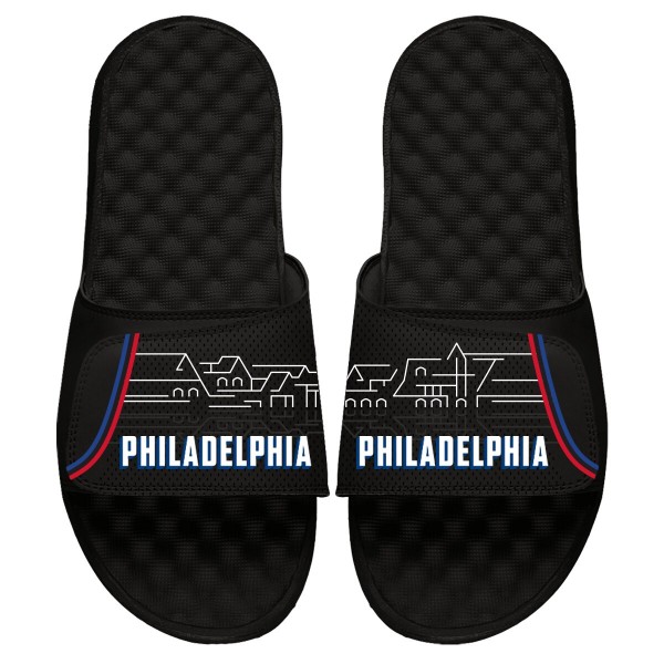 Шлепки Игровая форма  Philadelphia 76ers ISlide 2020/21 City Edition - Black