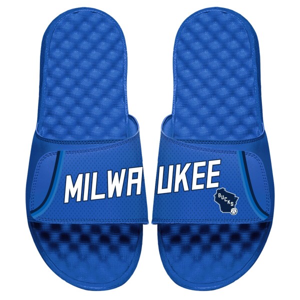 Детские шлепки Milwaukee Bucks ISlide 2020/21 City Edition - Royal