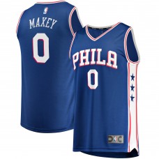 Philadelphia 76ers Tyrese Maxey Fanatics Royal Fast Break Replica Jersey - Icon Edition