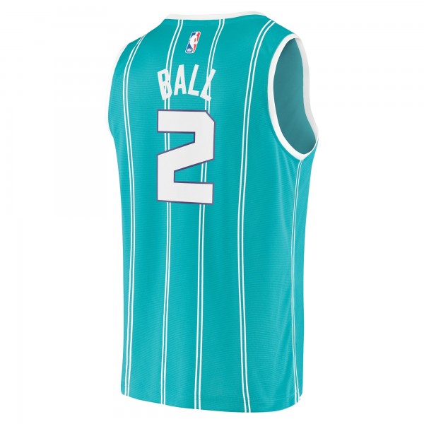 Игровая форма  LaMelo Ball Charlotte Hornets 2020 NBA Draft First Round Pick Fast Break Replica Teal - Icon Edition