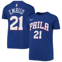 Футболка Joel Embiid Philadelphia 76ers Nike Youth Logo Performance - Royal