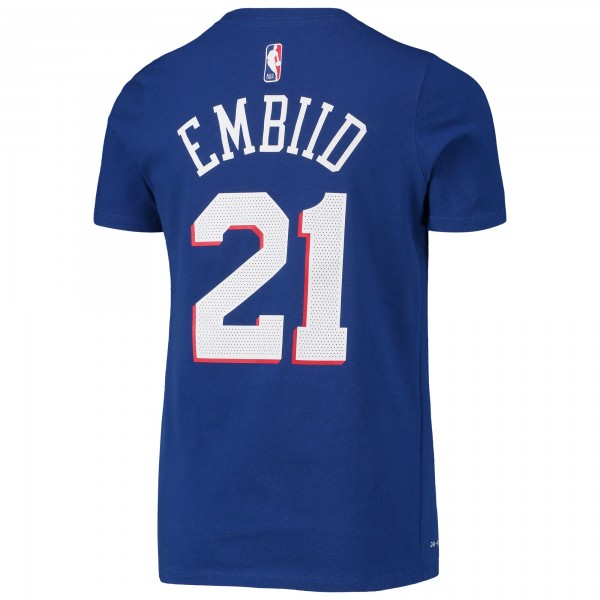 Футболка Joel Embiid Philadelphia 76ers Nike Youth Logo Performance - Royal