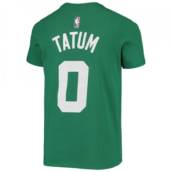 Подростковая Boston Celtics Jayson Tatum Nike Kelly Green Logo Name & Number Performance T-Shirt
