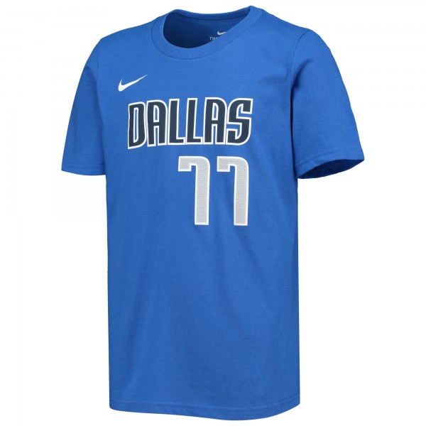 Детская футболка Luka Doncic Dallas Mavericks Nike Logo - Royal