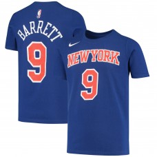 Футболка RJ Barrett New York Knicks Nike Youth Logo Performance - Blue
