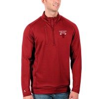 Кофта на короткой молнии Chicago Bulls Antigua Red Generation