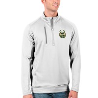 Толстовка на короткой молнии Milwaukee Bucks Antigua Generation - White