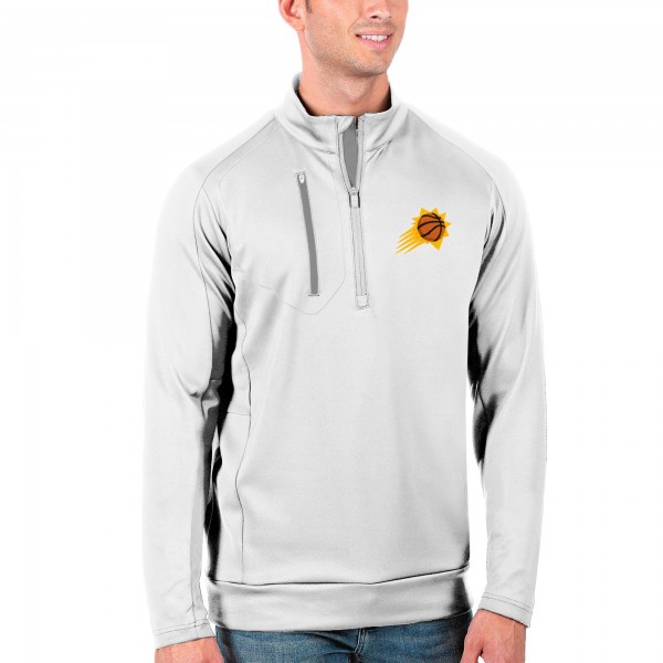 Толстовка на короткой молнии Phoenix Suns Antigua Generation - White