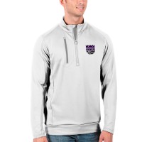 Толстовка на короткой молнии Sacramento Kings Antigua Generation - White