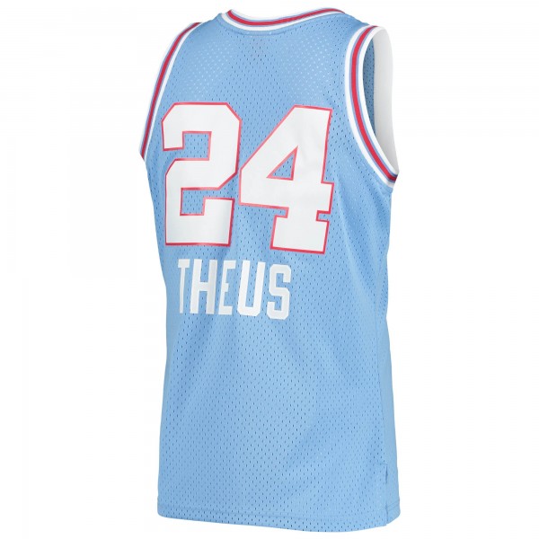 Игровая форма  Reggie Theus Sacramento Kings Mitchell & Ness 1985-86 Hardwood Classics Swingman - Light Blue