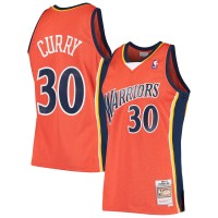 Джерси Golden State Warriors Stephen Curry Mitchell & Ness Orange Hardwood Classics Swingman